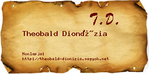 Theobald Dionízia névjegykártya